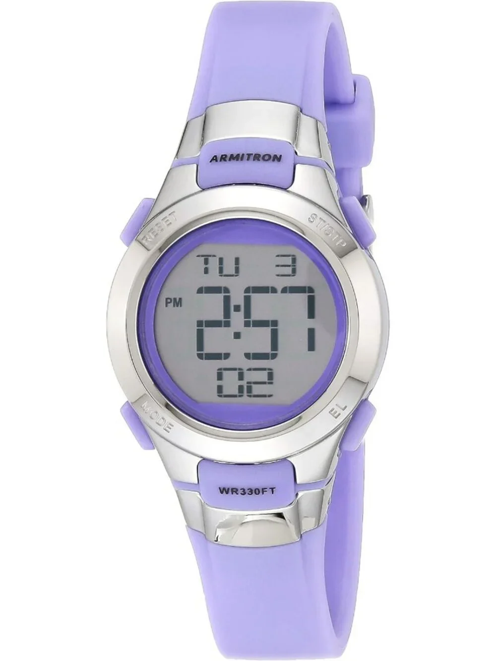 Stylish Women's Digital Chronograph Watch with Resin Strap - Sporty & Durable
